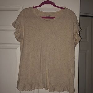 Short sleeve, semi open back